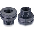 Miniatyrbillede 1 af 5: 2 stk. PVC-gennemføring til regnvandstønder, akvarier, vandtanke (3/4\")