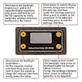 Miniatyrbild 5 av 5: 6-60V LCD Digital Voltmeter Mini Spänningsmätare Batteri Strömtestare Panel