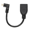 Miniatyrbild 2 av 5: HD Multimedia Interface till Mini HD Multimedia Interface Kabel 90 Grader för Dator