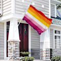 Miniatyrbillede 3 af 4: 90*150cm Lesbisk Stolthed Regnbue Flag, Fade-proof Polyester Banner Med Vibrerende Farver Og Dobbelt Syning