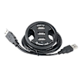 Miniatyrbilde 2 av 5: USB Hub USB 2.0 Skrivebord Gjennomføring USB 2.0 Hub Audio Skrivebordsfeste Adapter 3 Port Feste I Skrivebord Multi Por