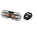 Pikkukuva 3 / 5: Uusi Polkupyöräsetti USB Ladattava Pyörän Vilkkuvalo Pyörätarvikkeet LED Li