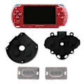 Miniatyrbillede 2 af 5: 4 stk. Udskiftnings Controller Gamepad Konduktive Silikone Gummi Pads Knap Pad Tastatur til PSP1000 Controller