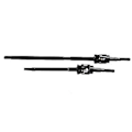Miniatyrbild 3 av 5: 4st Stål Ar60 Axel Och Cvd Drivaxel För Axial Wraith 90018 Rr10 90048 1/10 Rc Crawler Bil S S