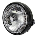 Miniatyrbilde 1 av 5: 7 Tommers Rund Halogen H4 Lykt for Bobber Sykkel