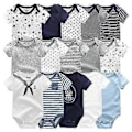 Pikkukuva 1 / 2: 2021 Unisex 5 kpl Vauvan Tyttöjen Vaatteet Puuvilla Bodyt Vastasyntyneen Vauvan Poikien Vaatteet Sarjakuvaprintti Tyttöjen Vauvan Vaatteet Ropa Bebe