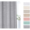 Miniatyrbild 5 av 5: Glidande gardiner i voile, transparenta linnegardiner, transparenta linnelook, vardagsrum, transparenta fönsterduk, dekorativ sjal, sovrum, 2-pack, 132x160 cm
