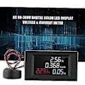 Miniatyrbillede 4 af 5: AC 80-300V Digital Voltmeter Amperemeter Farve LCD Display Multimeter Spænding Strøm Effekt Energi Frekvens Monitor Med 100A CT Strømtransformator