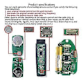 Miniatyrbilde 5 av 5: 5 Universal 433 MHZ Kloning Fjernkontroll Nøkkelring, Dupliserer Fjernkontroller Erstatning Garasjeportåpner