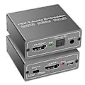Miniatyrbilde 1 av 5: -Kompatibel Audio Konverter 4K 60Hz Audio Ekstraktor Adapter Video Audio Splitter Embedder Adapter