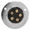 Miniatyrbilde 3 av 4: Luftfart Plugg Sokkel Kobling 30mm Elektrisk Strømadapter for Maskinutstyr 5 Pin