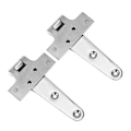 Miniatyrbillede 5 af 5: 2 stk. T-formet dørhængsel 316 rustfrit stål kraftig universal marinebåds hardware 6x3in