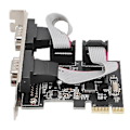 Miniatyrbild 3 av 5: PCI-E PCI Express till Dubbel Seriell DB9 RS232 2-ports Kontroller Adapterkort