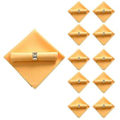 Miniatyrbillede 1 af 5: 10 stk. 48x48cm Polyester Servietter Til Restaurant Bryllup Banket Middagsselskab, Guldgul