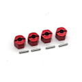 Miniatyrbillede 1 af 5: Metal 12mm Hjul Hex Nav Adapter Til Zd -10 Dbx10 1/10 Rc Bil Opgraderingsdele Tilbehør, rød