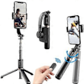 Pikkukuva 2 / 5: Gimbaali Stabilisaattori Selfie-keppi Taitettava Langaton Jalusta Bluetooth-sulkimella Monopod IOS Androidille