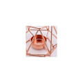 Miniatyrbild 4 av 5: 2-delad metalljusstakarset, dekorativ ihålig järnlykta hållare, hem prydnad för vardagsrum, bröllop, fest (liten roséguld)
