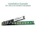 Miniatyrbillede 5 af 5: M.2 NGFF Udvidet Beskyttelseskort M.2 NGFF B-Key SSD Adapter til M.2 B-Key SATA SSD til B Key Interface