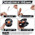 Miniatyrbilde 5 av 5: 5 stk. Legering Responsiv Yoyo Baller Fargerik Responsiv Ball Metall Nybegynner Snortriks Ball For Begi