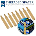 Miniatyrbillede 3 af 5: 20 Stk. M3 X M3 Fe Gevind Pcb D-off Sp 30 Mm Længde