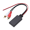 Pikkukuva 5 / 5: Bluetooth RCAAUXIN -sovitin, autostereoradio 2RCA Bluetooth AUXIN -kaapeli auton Bluetooth-moduuli parannetuilla ominaisuuksilla