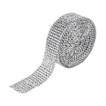 Miniatyrbillede 2 af 5: 10 Yard Rhinestone Mesh Bånd Rulle Krystal Diamant Wrap til Kunst og Håndværk Projekt Sølv
