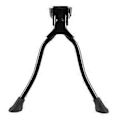 Miniatyrbillede 3 af 5: Alloy Dobbeltbenet Center Monteret Cykel Støtteben Sort 26 tommer Cykel