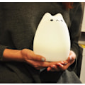 Miniatyrbillede 3 af 5: Usb-genopladelig børnenatlampe - Sød silikonekat LED-bordlampe til babybørns seng soveværelse studie lampe