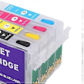 Miniatyrbillede 3 af 4: Blækpatron Sort Blå Rød Gul 4 Farver Tilbehørssæt Kit til T0711 T0712 T0713 T0714 Printer