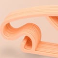 Miniatyrbillede 4 af 5: 10 stk. Børneopbevaringsbøjler Plast Tyk Sløjfe Frakke Tørrebøjle til Småbørn Baby Orange