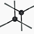 Miniatyrbilde 2 av 5: 10 stk. Gjenbrukbar Sidebørste For T10 For M8pro Robotstøvsuger