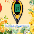 Miniatyrbillede 2 af 5: Jord pH, fugtighed, lys, fire-i-en temperaturdetektor, have pH-tester (uden batteri)