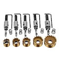 Miniatyrbillede 2 af 5: 5 stk. 16-30mm HSS Sæt Meche Til Ing Cylindrisk Sav -