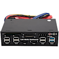 Miniatyrbillede 1 af 5: 5.25 Tommer Usb 3.0 Panel Pc Usb 3.0/2.0 Hub E-sata Sata O Til Computer C