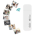 Miniatyrbilde 5 av 5: 4G WiFi-ruter USB-modem Mobil WiFi 150m USB WiFi-dongle for trådløst hotspot med spor (hvit)