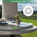 Miniatyrbilde 5 av 5: 360 graders dreieskive 6 stykker metall Lazy Susan dreieskive Lazy Susan TV dreieskive 4 firkantet dreieskive kulelager dreieskive for kontormøbler，3