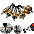 Miniatyrbillede 1 af 5: 5 stk. 16-30mm HSS Sæt Meche Til Ing Cylindrisk Sav -