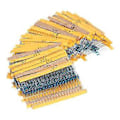 Miniatyrbillede 2 af 5: 2600 stk. 130 Værdier 1/4W 0.25W 1% Metalfilmmodstande Assorteret Pakke Sæt Lot Modstande Assortimentssæt