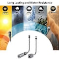 Miniatyrbillede 5 af 5: Til rektangulær Satellite Gen3 V3 erstatningskabeladapter til kabel RJ45 Ethernet hun-stik