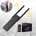 Miniatyrbillede 4 af 4: Trådløs Router, Comfast 2.4G+5GHz Dual Band Wifi Range Extender WIFI Extender Ekstraordinært Håndværk
