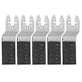Miniatyrbillede 5 af 5: 5 stk. oscillerende multiværktøjsklinge, universal hurtigudløser, oscillerende værktøj til træ, plast, 34 mm bimetal