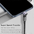Miniatyrbilde 4 av 5: 40 Gbps USB C-adapter 90 grader USB C-forlenger rett vinkel PD 100W hurtiglading for Steam Deck Switch Laptop MacBook