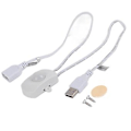 Miniatyrbillede 1 af 5: 2A DC 5‑24V PIR Infrarød Bevægelsessensor Detektor Automatisk Kontakt LED Strip USB Interface Hvid