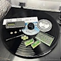 Pikkukuva 2 / 5: LP-vinyylilevyjen poimintakulman kalibrointilevy etäisyysmittari Protractor-säätöviivaintyökalu LCD-digitaalinen dynamometri