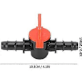 Miniatyrbillede 3 af 5: 2 stk. Kontraventil, Akvarievandstrømsregulator Ventil Slange Rørventil Rørforbindelse til Akvarium (10 mm)