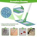 Miniatyrbilde 5 av 5: 3 stk. Gjenbrukbare mikrofibermoppeputer kompatible for Sweeper-mopper - Vaskbar moppepute S, våt A