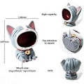 Miniatyrbillede 3 af 5: Sød Kat Statue Ornament Opbevaring, Moderne Resin Kunst Skulptur Skrivebordsopbevaring, Store Mund Katte Samlerfigurer-A