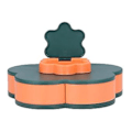 Miniatyrbillede 5 af 5: Snack Serveringsbakke Multifunktionel Stor Kapacitet Blomsterform Nødde Slik Serveringsbeholder til Hjemmet Enkeltlag