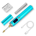 Pikkukuva 1 / 5: USB Tehokas Nopea Lämmitys Langaton Juotoskolvi Ladattava Juotoskolvi Lämpötila LED-näytöllä Kärki-B