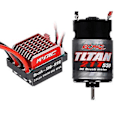 Miniatyrbilde 1 av 5: 550 Børstemotor 21t med 60A ESC for 1/10 RC Crawler Axial Scx10 Axi03007 90046 Traxxas Trx4 Trx6